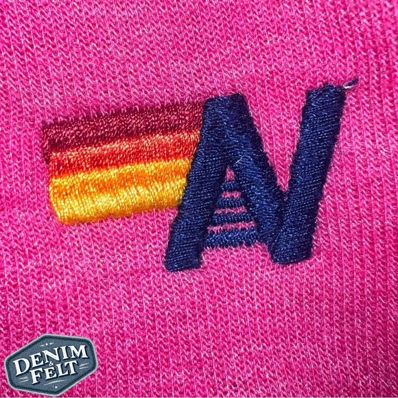 Aviator Nation Pink w/ Yellow Lightning Bolt Cropped Sweatshirt/Pullover | NEW⚡️ - Picture 6 of 12